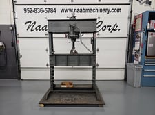 75 Ton, Dake #7-015, H Frame Hydraulic Press, 44" between uprights, 36" bed to ram, 4.5" ram stroke, 28"
