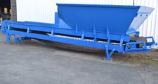 5' x 26' Belt Conveyor, 108" hopper width, 5' wide magnetic head pulley, gear motor drive