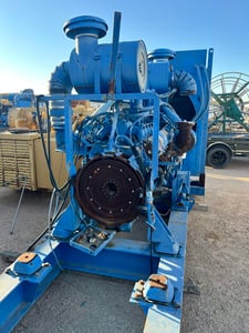 1493 BHP MTU #16V2000, diesel engine w/ radiator, 1800 RPM