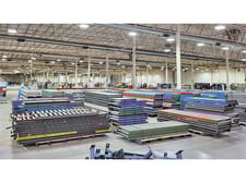 27" wide x 2' long, Unknown, gravity roller conveyor w/ legs