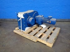 10 HP, 1775 RPM, Sew-Eurodrive, Gear Drive, 273.00 :1 Ratio, 6.5 RPM Out, 460 Volts