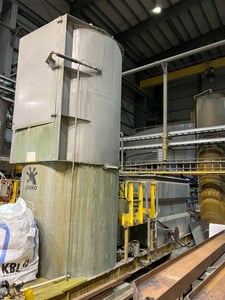 3170 gallon Gekko, Copper Sulfate Reagent Mixing & Storage Tank System, 1849-gallon vertical mixing tank w/