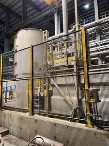 3170 gallon Gekko, Sodium Cyanide Reagent Mixing & Storage Tank System, 1849-gallon vertical mixing tank w/