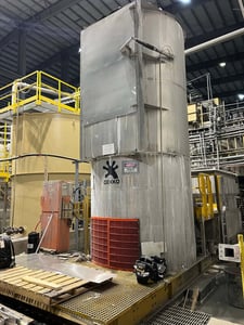 3170 gallon Gekko, Sodium Hydroxide Reagent Mixing & Storage Tank System, 1849-gallon vertical mixing tank w/