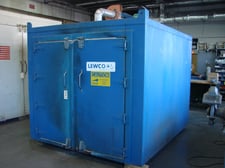 60" width x 60" H x 60" L Lewco #EWRO8FD-60-60-60, gas fired batch oven, 800&deg;F