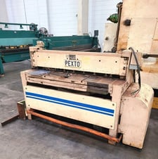 12 gauge x 4' Pexto #12-U-4, shear, 18" Back Gauge,