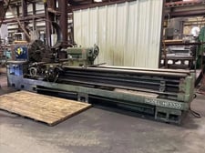 30" x 120" Kingston #HR3000, engine lathe, 4-jaw 28" chuckj, taper, Aloris, steady rest