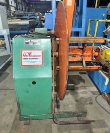 2500 lb. Coe Press Equipment #CPR-2518, uncoiler, 18" width, 60" outside dimensions, 15.5"-21.375" ID, 24"