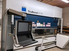 187 Ton, Trumpf #Trubend-5170, CNC press brake, 10' overall, 107" between housing, 16" throat, 24" open, 2012