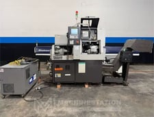 Tsugami #B0205-II, CNC swiss type automatic lathe, .79" dia., 8.3" lgth, Fanuc Oi-TD, LNS chip conveyor, 2013