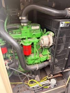 96 KW John Deere #4045HF120, diesel generator set, 127/220 Volts, 120 kVA Stamford head, IP23 enclosure