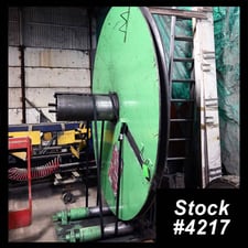 Custom, single uncoiler, 28" width, 12" outside dimensions, bottom driven rollers