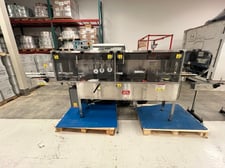 Kaps-All #FA-PG-E, Complete Bottling & Corking Line, PLC Control, 12 nozzle, Stainless Steel