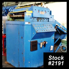 36" x .07" Red Bud #SM436, straightener, 5 over 6 rolls, pneumatic loading table