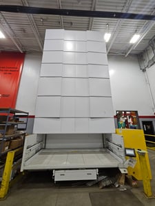 154,000 lb. System Logistics #Modula-MX50-7300, Automated Warehouse Vertical Lift Module, 12 HP, 575 VAC, 2010