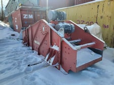 48" x 144" Vibramech #H1-36-12, Horizontal Single Deck Vibrating Screen, (2) 4 HP vibration motors, 575 Volts