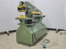 5" x 5" x 1/2" Piranha #P70, hydraulic ironworker, 70 ton, 5 station