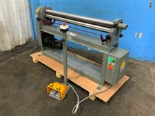 16 gauge x 402' GMC #PR5016N, initial pinch slip rolls, 3" roll diameter, drop end, electric foot pedal
