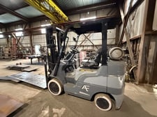 5000 lb. Caterpillar #C5000-LP, Forklift, 188" lift height, 34.9" load tire tread width