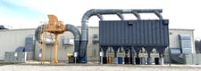 24000 cfm Aget #FH58S-6D-SP, dust collection system, 11 gauge steel panel construction, 14" inlets w/