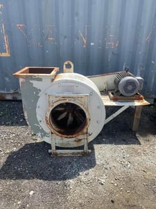 Lummus Corporation #KGMD-35, Centrifugal Blower Fan, 15 HP Baldor electric motor, 12" x 12" square inlet