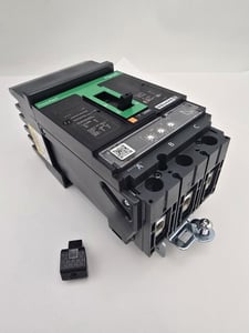 100 Amps, Square D, HGA36100U33X, PowerPact Circuit Breaker, 3 Pole, 600 Volts, 65kA