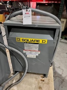 45 KVA, 480Y/277 Primary, 240 Secondary Square D #EE43T151HCT, Transformer, 3ph (2 available)