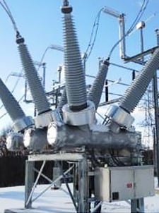 2000 Amps, General Electric, DT 1 362 F3 DT1-362 F3, SF6, breaker, 362 KV, 63kA short circuit, 1300kV BIL