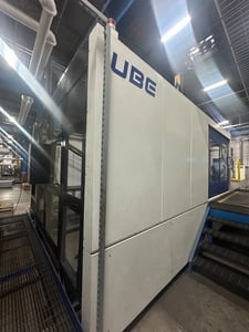 2200 Ton, 426.8 oz., UBE #2200MMX-470, horizontal plastic injection molder, 72.83" x 64.96" tie bar, 2019