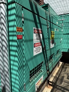 300 KW Cummins #DQHAB, diesel generator set, 120/208 Volts - 277/480 Volts, sound attenuated enclosure, 85