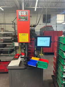 Haeger #618MSP-5HE-PS, Insertion Press, 18" throat, 1400 IPH, 8" stroke, shuttle tooling, 2023