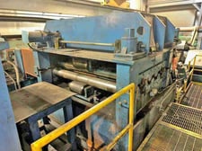 72" x .5" Delta, Cut-To-Length line Line, 60,000 lb., 80" outside dimension, 100 FPM, RL, w/ runout tables