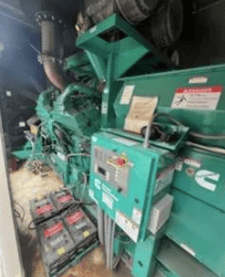 2000 KW Cummins #2000DQKAB, diesel gen, #QSKTA60-GE engine, sound attenuated enclosure, 200 hours