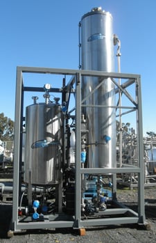 SRS Engineering #VRS-450, solvent recovery, scrubber, 600 cfm, Stainless Steel, chiller, Carbon