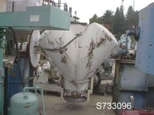 Patterson V-type dryer, 20 cu.ft., vacuum, Stainless Steel, jkt, liq feed