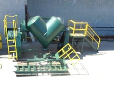 40 cu.ft. Patterson V-Type mixer, Carbon Steel, bar, 150#/CF, feed system