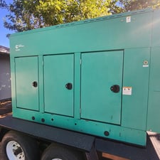 80 KW Cummins #DGDA, diesel generator set, 277/480 Volts, 65 hours, 6BT5.9-G6 engine, weatherproof enclosure