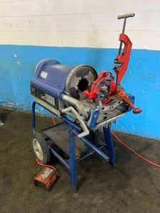 1/4" -4" Ridgid #1224, Pipe Threader, 1/2" to 2" bolt capacity, 2-1/2" to 4" receding die head, 1.5 HP, 36