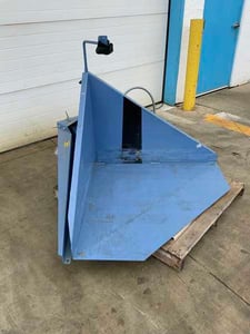 Ensign #10-8500, Gaylord Tilter w/ Vibrator, 1000 lbs. capacity, 44" x 44" deck area, 0-45&deg; tilting, 80 psi