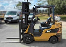 6000 lb. Caterpillar #2C6000, Forklift, 200" raised height, 3-way hydraulics, 5374 hours, 2020, (2 available)