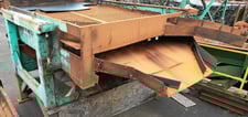 Kockums #KS-77, 2-Deck Vibrating Chip Screener, 1-1/2" x 1-1/2" top screen holes, 1/2" bottom screen holes