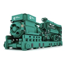 1600 KW Cummins C1600N5CD, Natural gas generator set, Cummins HSK78G engine, 9.06" stroke, 1500 RPM, 50 Hz