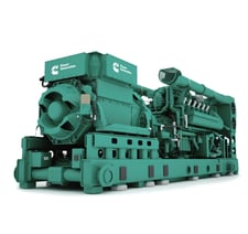 2000 KW Cummins C2000N5CD, Natural gas generator set, Cummins HSK78G engine, 9.06" stroke, 1500 RPM, 50 Hz