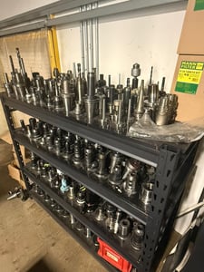150 PC Cnc Tooling Lot: Cat40/50, Bt40/50, Hsk63, Collet, End Mill, Shrink-Fit, Boring Heads
