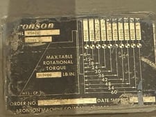 90,000 lb. Aronson #HS80V, Welding Positioner, variable speed