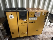 Kaesar #AS-25-T, Rotary Screw Air Compressor, w/ Integrated Dryer, 25 HP, 2008