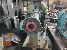 4.5" Nakata, Cold Feed Rubber Extruder, 12:1 L/D ratio, power feed roll, 75 HP, 1150 RPM