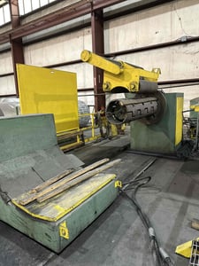 60" x .187" Delta, Loop Slitting Line, 40,000 lb, 20"/24" ID, 72" outside dimension, LR