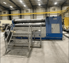 Birlik #HSM-4, plate roller, 118" plate, 16.5" diameter rolls, 1" bend, 2008