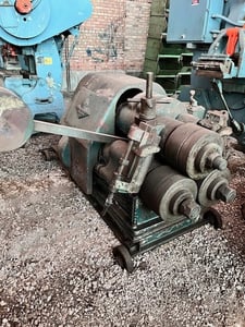 3" x 3" x 3/8" FJ Edwards #1B, Vertical Angle Bending Rolls, leg in / leg out, 10 HP